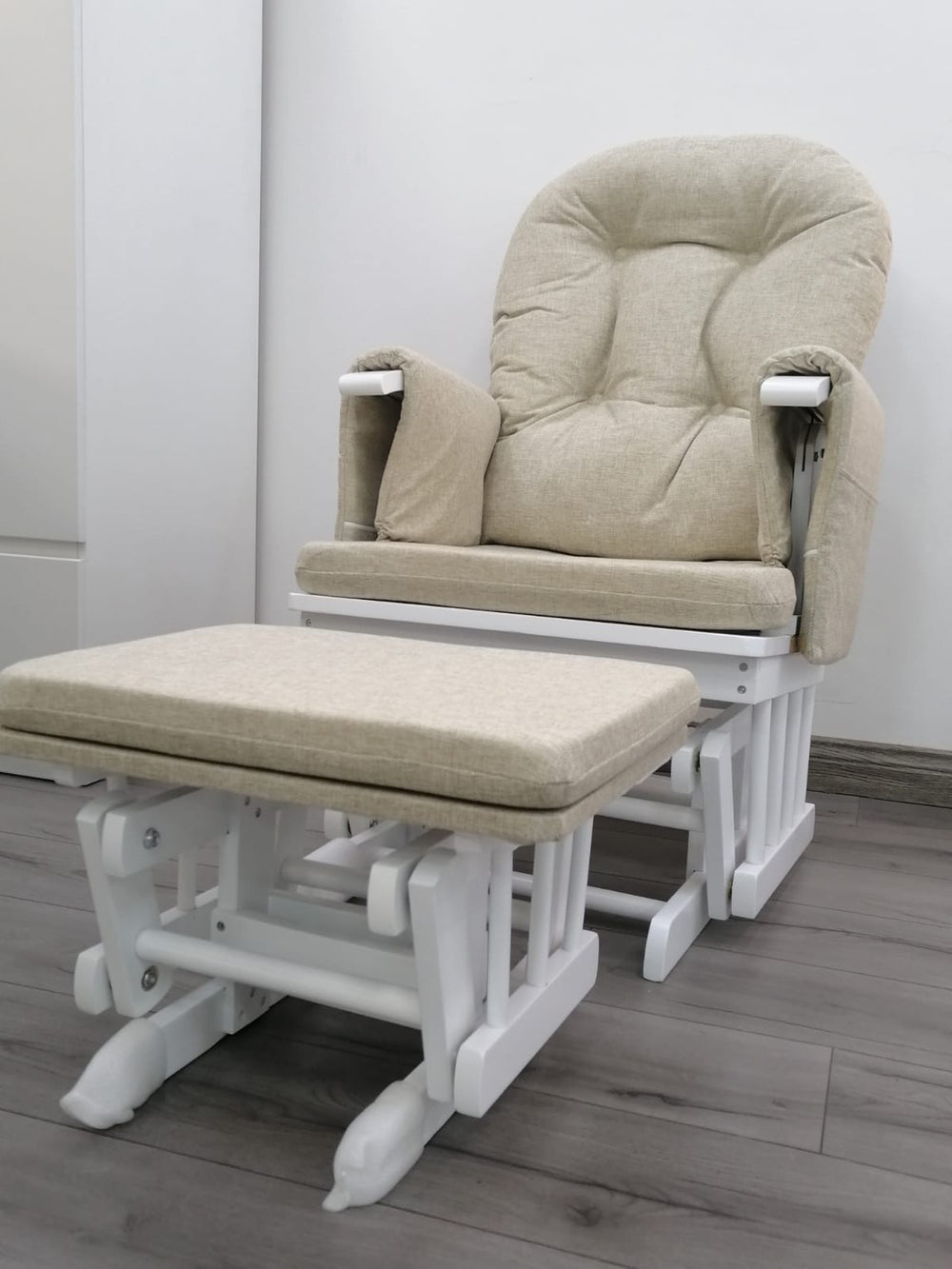Miila Canvas Nursing Chair - Beige