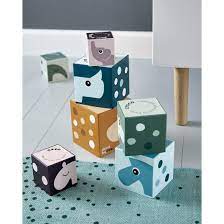 Done By Deer Stacking Cubes Deer Friends Colorful Puzzle