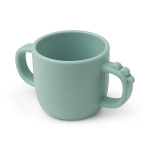 Done By Deer Peekaboo 2-handle cup Croco Blue