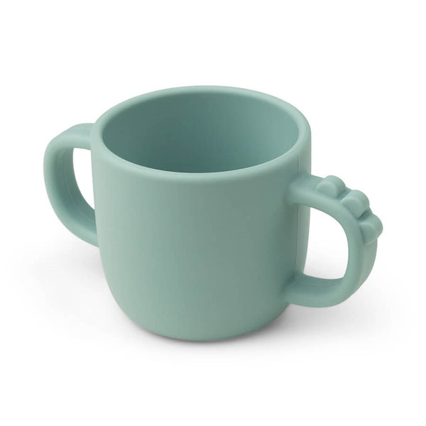 Done By Deer Peekaboo 2-handle cup Croco Blue