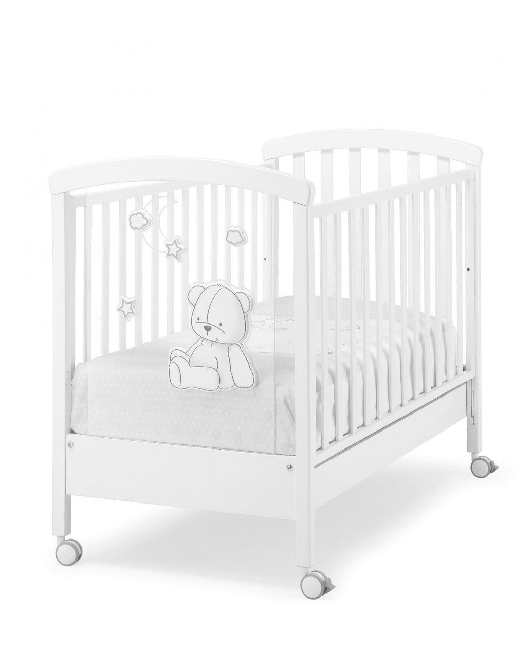 Erbesi Stella Magic Crib White Grey
