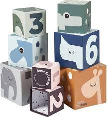 DONE BY DEER STACKING CUBES DEER FREINDS MIX COLOR