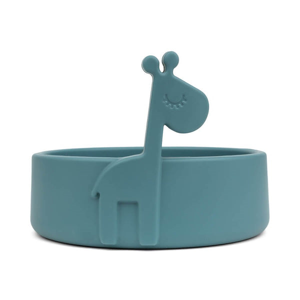 Peekaboo First Meal Set Deer Friends Blue Silicone