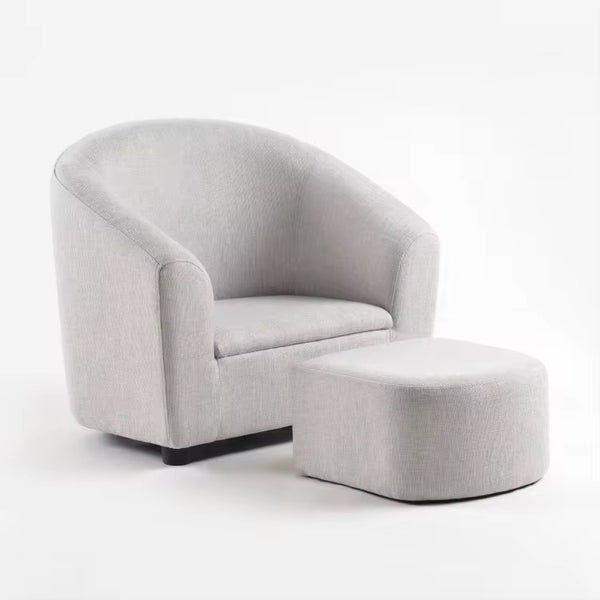 Miila kids grey sofa with footstool
