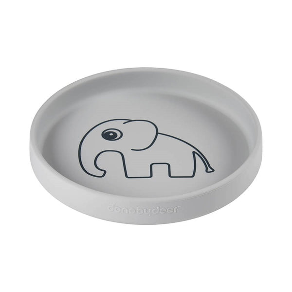 Done By Deer Silicone plate Elphee Grey
