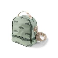 Done By Deer Kids insulated lunch bag Croco Green
