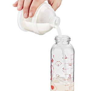 Babyjem Powder Food Container White, 3-Compartment Dispenser