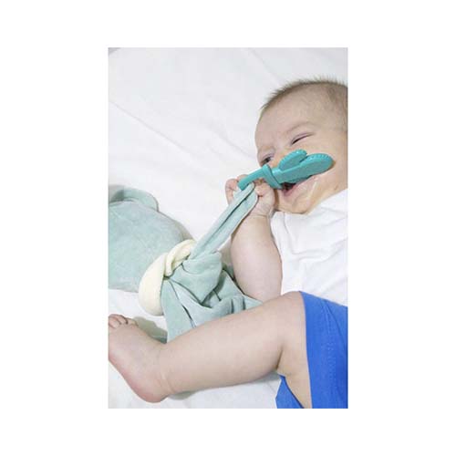 Babyjem My Sweet Bear Toy With Teether Green