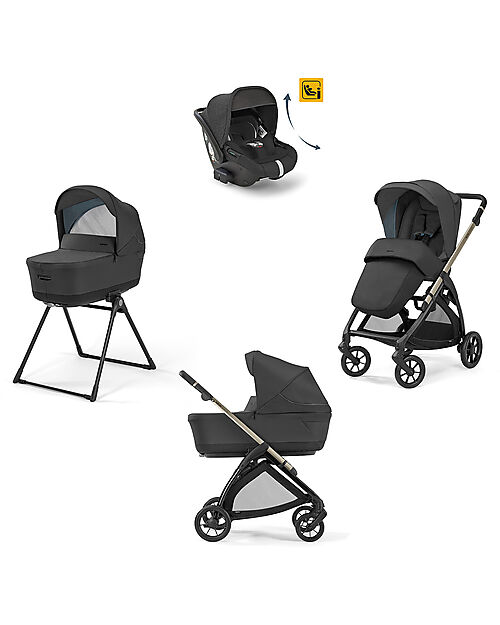INGLESINA (KA52S) ELECTA DRW-RECLINE TRAVEL SYS UPPER BLACK