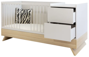 Faktum Sienna Cashmere 3-in-1 Multi Bed | Baby Cot with Changing Dresser & Junior Bed