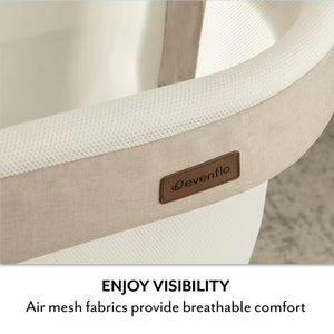 Evenflo Cora Adjustable Baby Bassinet with SensorySoothe Technology