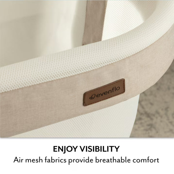 Evenflo Cora Adjustable Baby Bassinet with SensorySoothe Technology