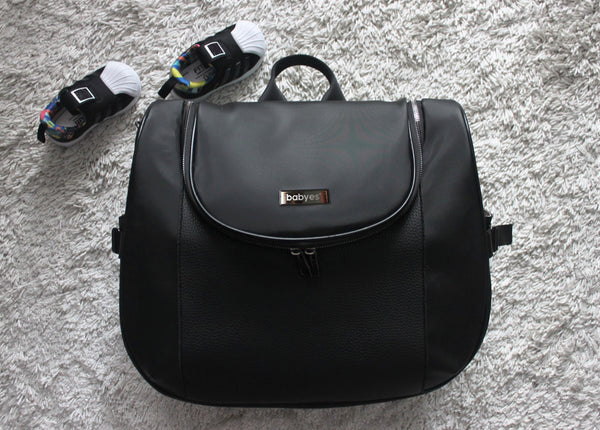 Babyes Julia Diaper Bag Black Multi-Carry Waterproof
