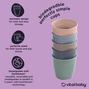 Vital Baby Hydrate Perfectly Simple Cups 5-Pack – Natural