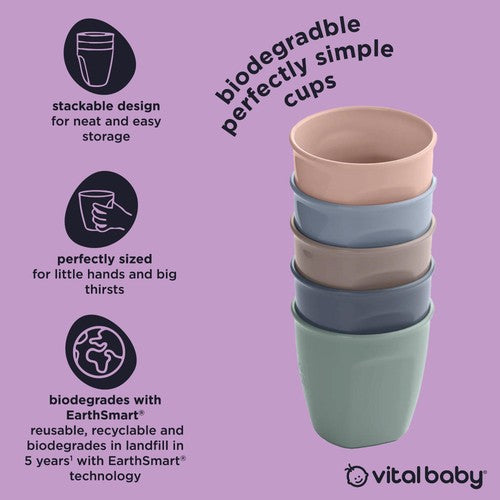 Vital Baby Hydrate Perfectly Simple Cups 5-Pack – Natural