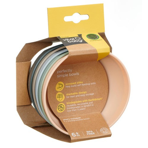 Vital Baby Perfectly Simple Toddler Bowl | BPA-Free Stackable Feeding Bowl