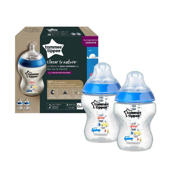 Tommee Tippee 260ml Bottle 2pcs Deco Anti-Colic Set