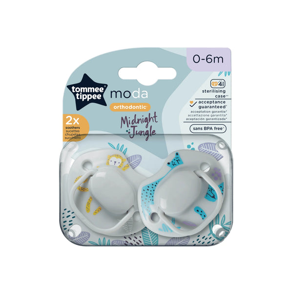 Tommee Tippee Moda Pacifier 0-6M Orthodontic Silicone