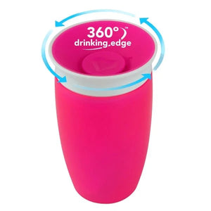 Munchkin Miracle 360° Sippy Cup with Lid 10oz – Pink