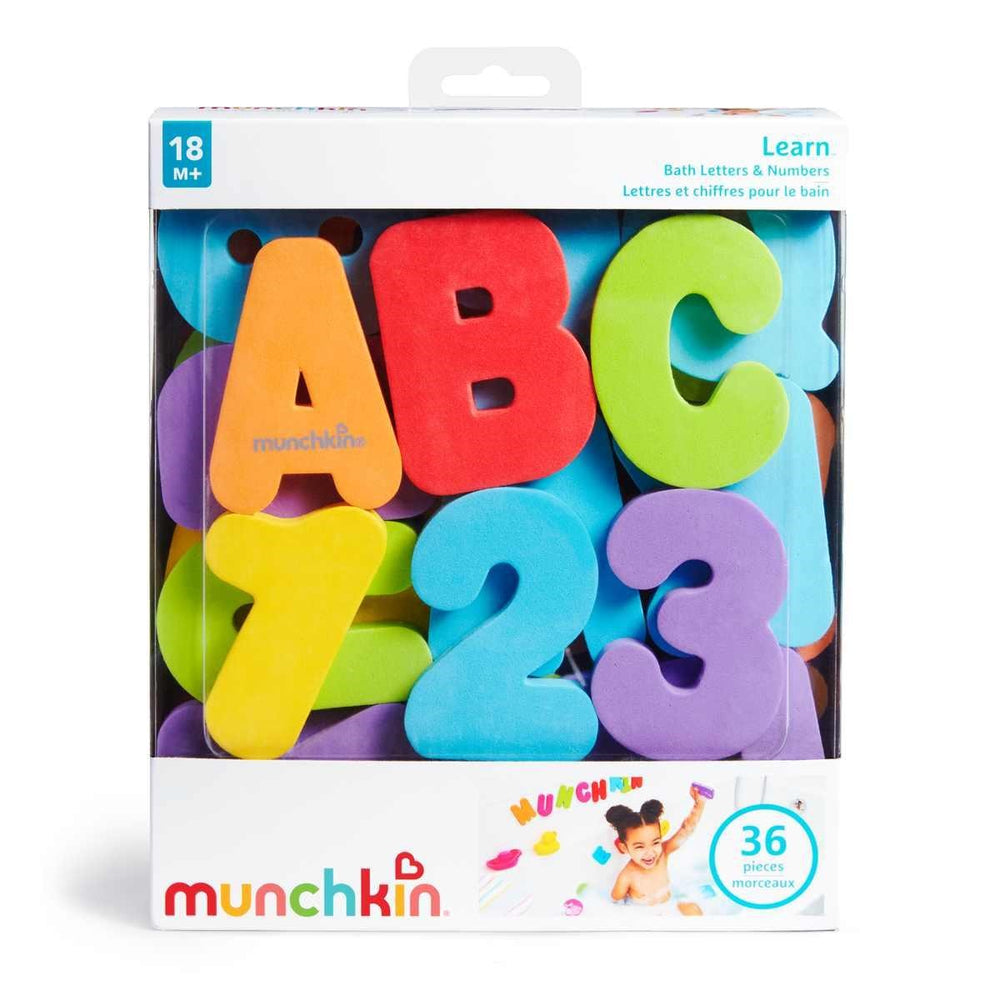 Munchkin Learn Bath Letters & Numbers Brights Educational Bath Toy