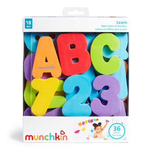 Munchkin Learn Bath Letters & Numbers Brights Educational Bath Toy