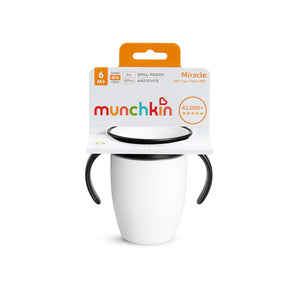 Munchkin Miracle 360° Trainer Cup 207ml – White & Black