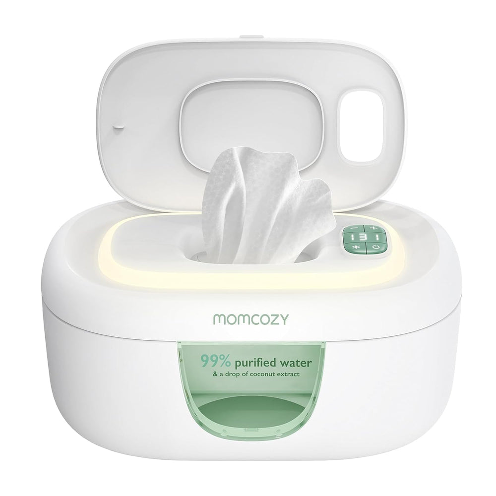 Momcozy Smart Baby Wipe Warmer – Top-Heating Dispenser with Built-in Night Light