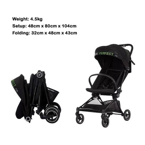GB Fyn Plus Carbon Fiber Stroller – Ultra-Lightweight Compact Travel Stroller
