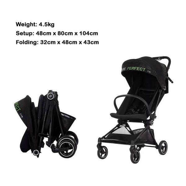 GB Fyn Plus Carbon Fiber Stroller – Ultra-Lightweight Compact Travel Stroller