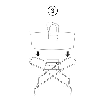 Cambrass quilted basket une mini windsord grey+ stand