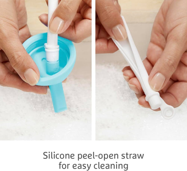 Munchkin 10oz Simple Clean Straw Cup Blue Spill-Proof