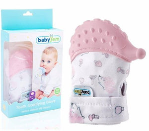 Babyjem Baby Teethering Gloves Hedgehog Blue