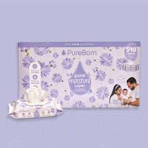 Pureborn Pure Moisture Wipes With Organic Calendula Lotion