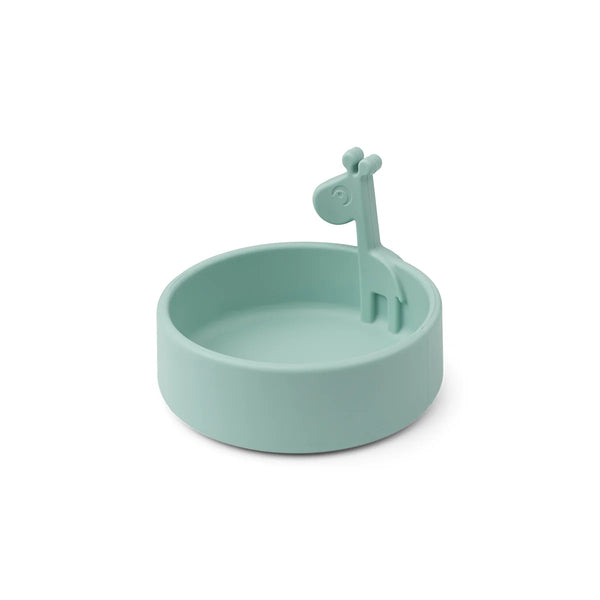 Done By Deer Peekaboo Bowl Raffi Blue Silicone Baby Dish