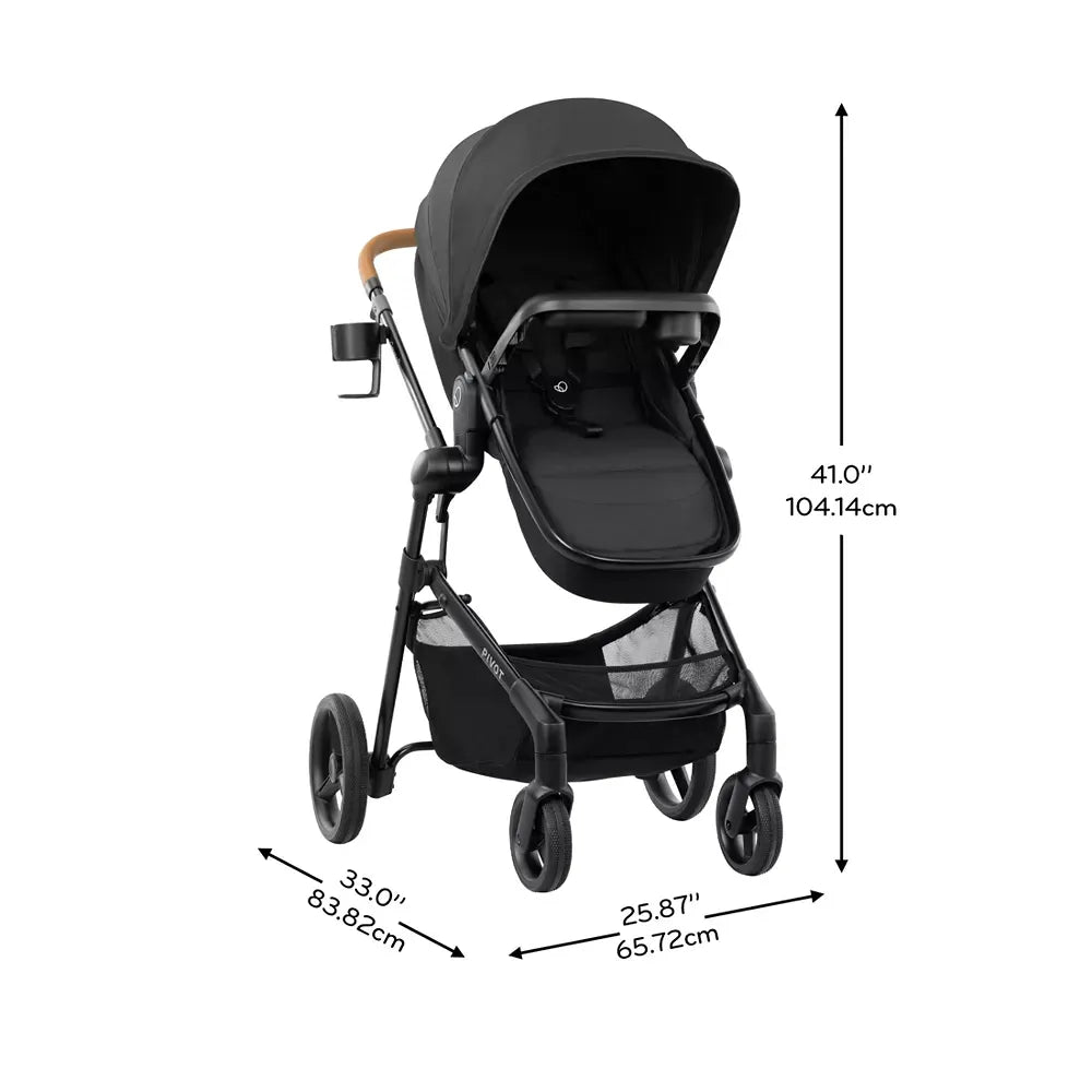 Evenflo Pivot Modular Travel System with LiteMax NXT Infant Car Seat | 6-in-1 Baby Stroller
