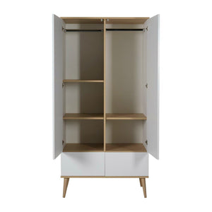 Quax Flow Wardrobe White & Oak Spacious Storage