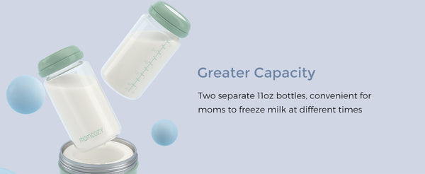 Momcozy Natural Baby Bottle, Wide-Neck, BPA Free Breast Milk Container