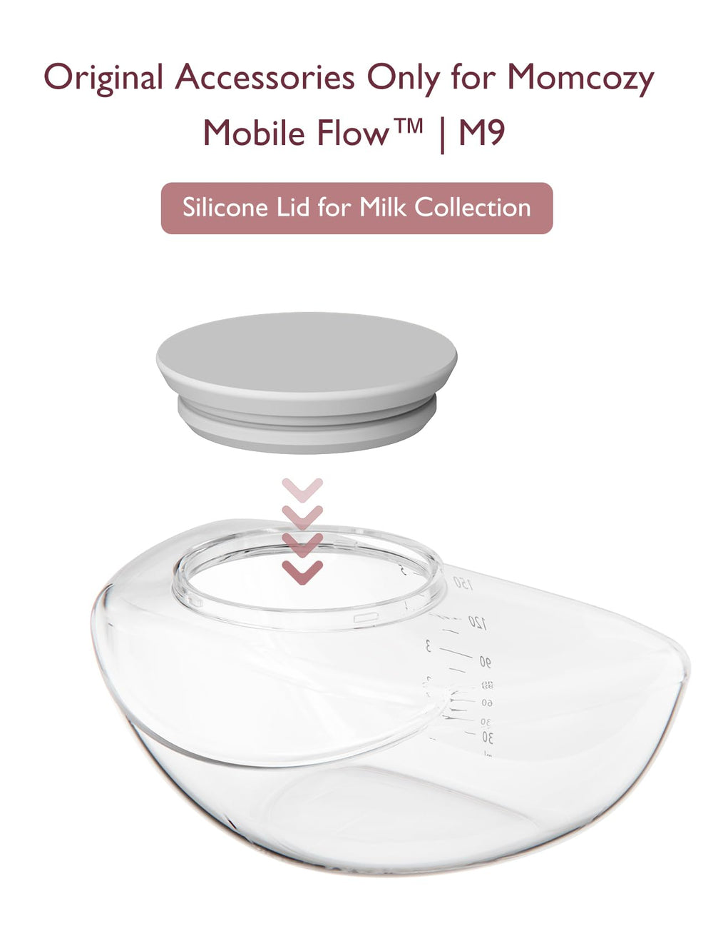 Momcozy Replacement Milk Collection Cup for M9 - 150ml Storage Container