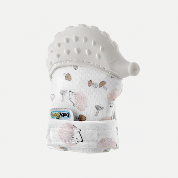 Babyjem Baby Teethering Gloves Hedgehog Blue