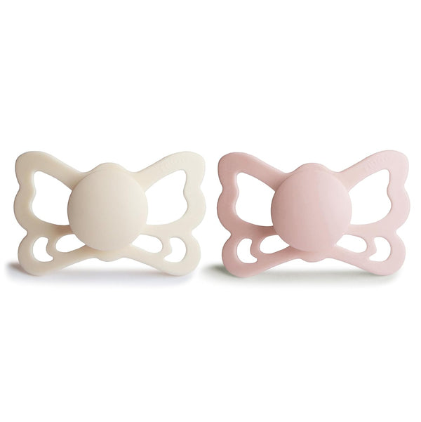 FRIGG Butterfly Silicone Pacifier 6 18M 1-Pack Cream