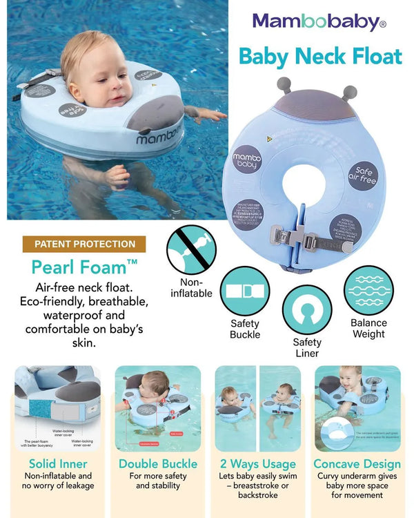 Mambobaby Baby Float Ring Neck - Ladybird