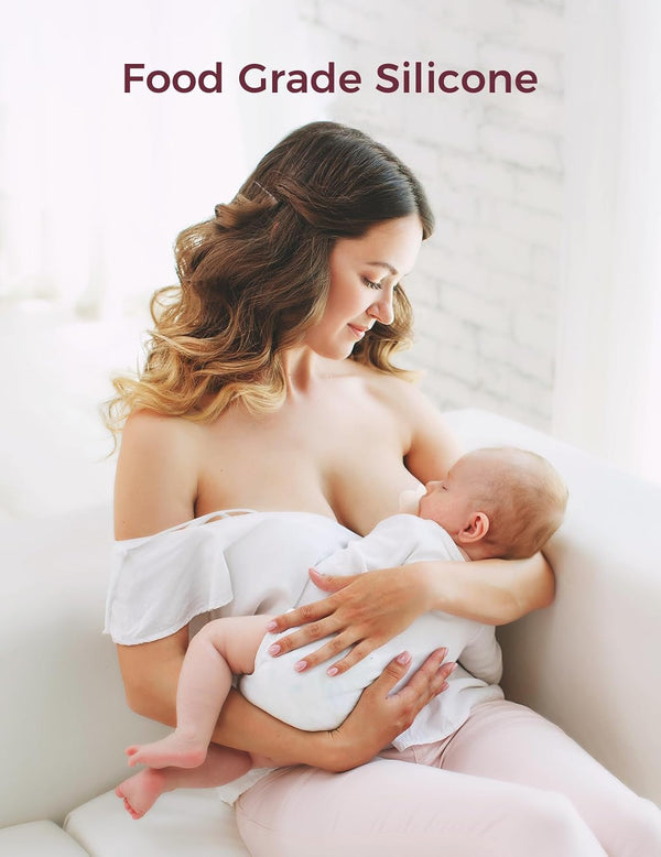 Momcozy Breastfeeding Nipple Shields with Storage Case – Soft Silicone Nursing Shields