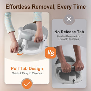 Little Baby Baby Bath Seat for Babies Non-Slip Infant Bathtub Chair with Suction Cups
