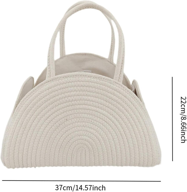 Little Baby Diaper Caddy Basket - Rainbow Beige
