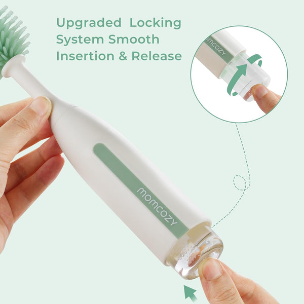 Momcozy Innovative Push-Press Design Bottle Brush Kit