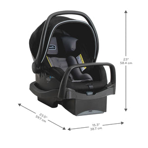 Evenflo® Pivot Xpand™ Modular Travel System with LiteMax™ Infant Car Seat – Ayrshire Black