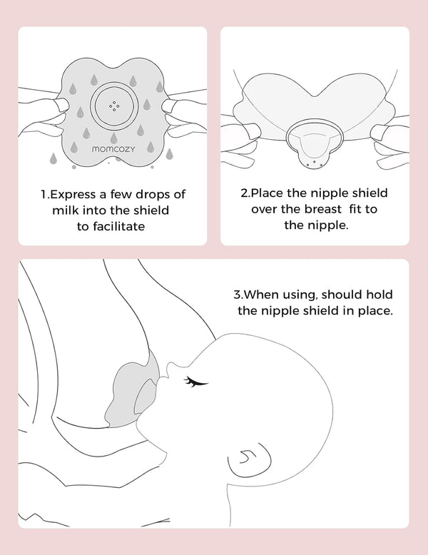 Momcozy Breastfeeding Nipple Shields with Storage Case – Soft Silicone Nursing Shields