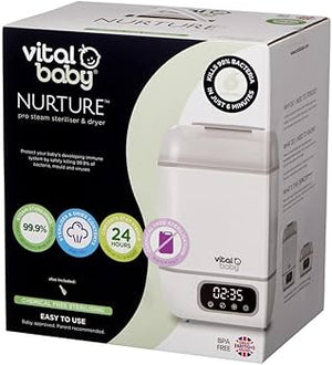 Vital Baby Pro Steam Steriliser & Dryer, 3 Modes, Tall Design