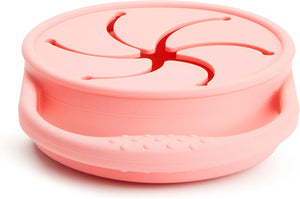 Munchkin C’est Silicone! Collapsible Snack Catcher with Lid Toddler Food Cup