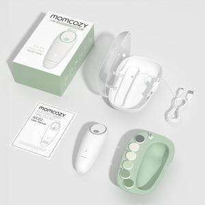 Momcozy Rechargeable Electric Baby Nail File – 7-in-1 Silent Trimmer with LED Night Light